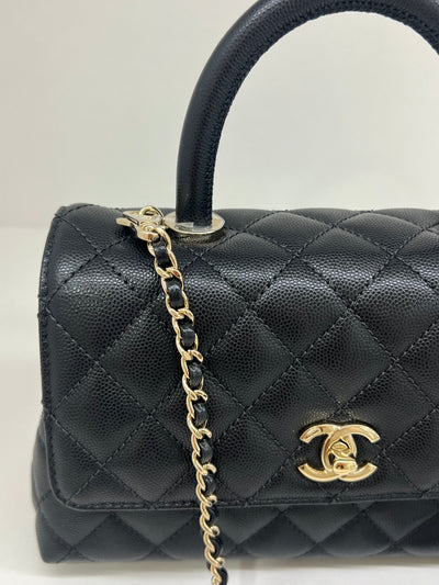 Chanel Coco Handle Small Black (microchipped)