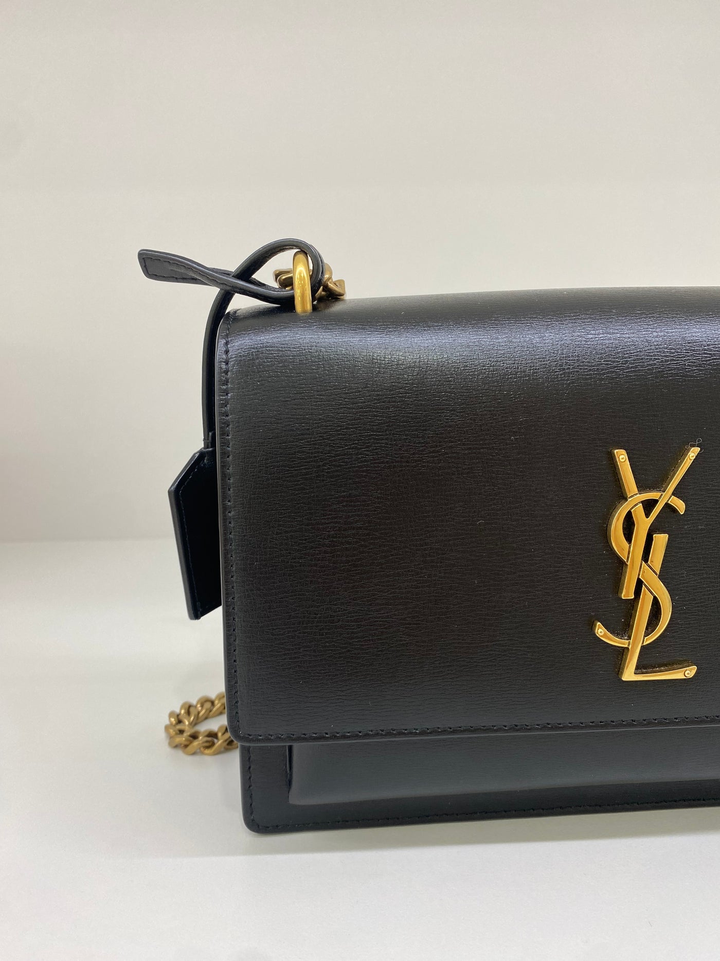 Saint Laurent Sunset Bag Medium Black GHW