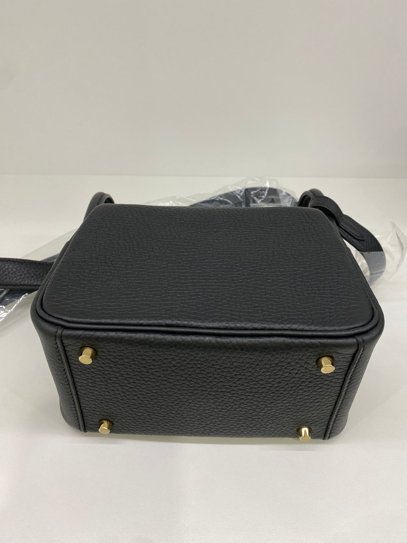 Hermes Mini Lindy Black GHW