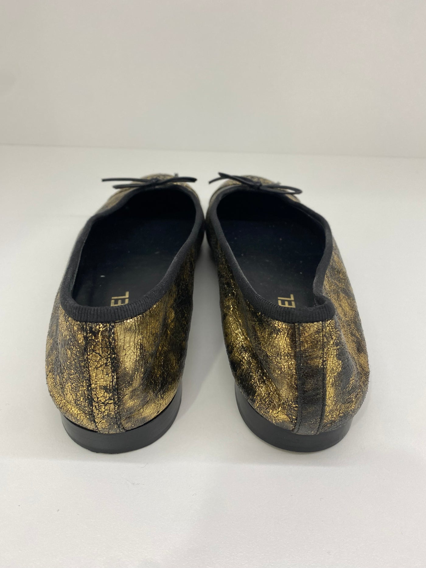 Chanel Ballet Flats Gold Size 40