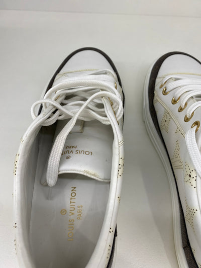 Louis Vuitton White Sneakers Size 37.5