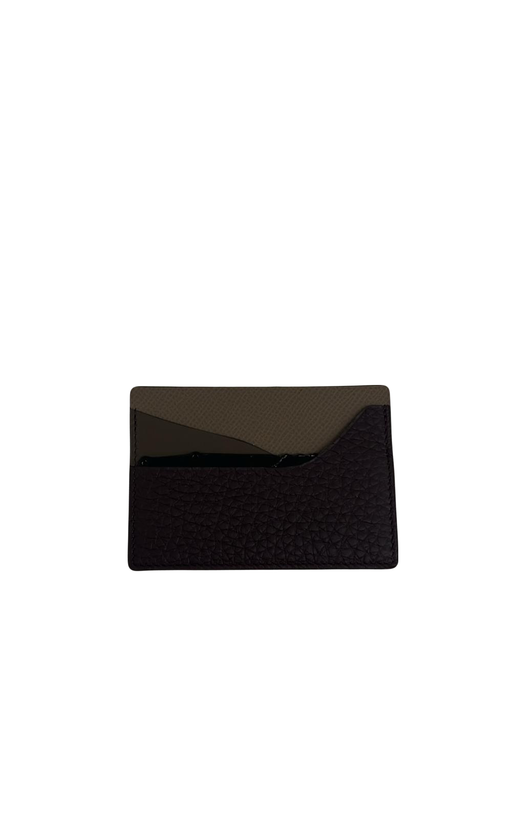 Hermes Petite H Card Wallet Brown/ Grey/ Black