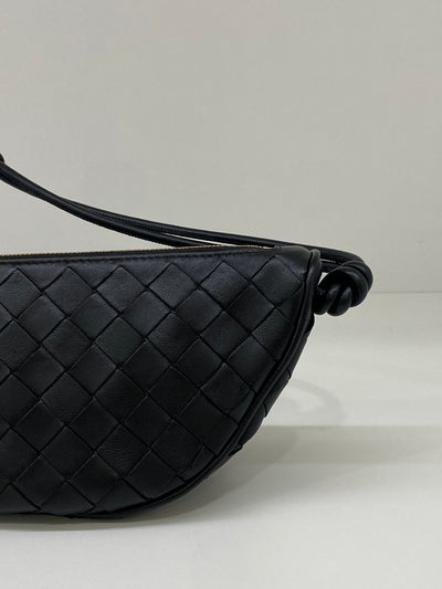 Bottega Veneta Gemellini Pouch Black GHW