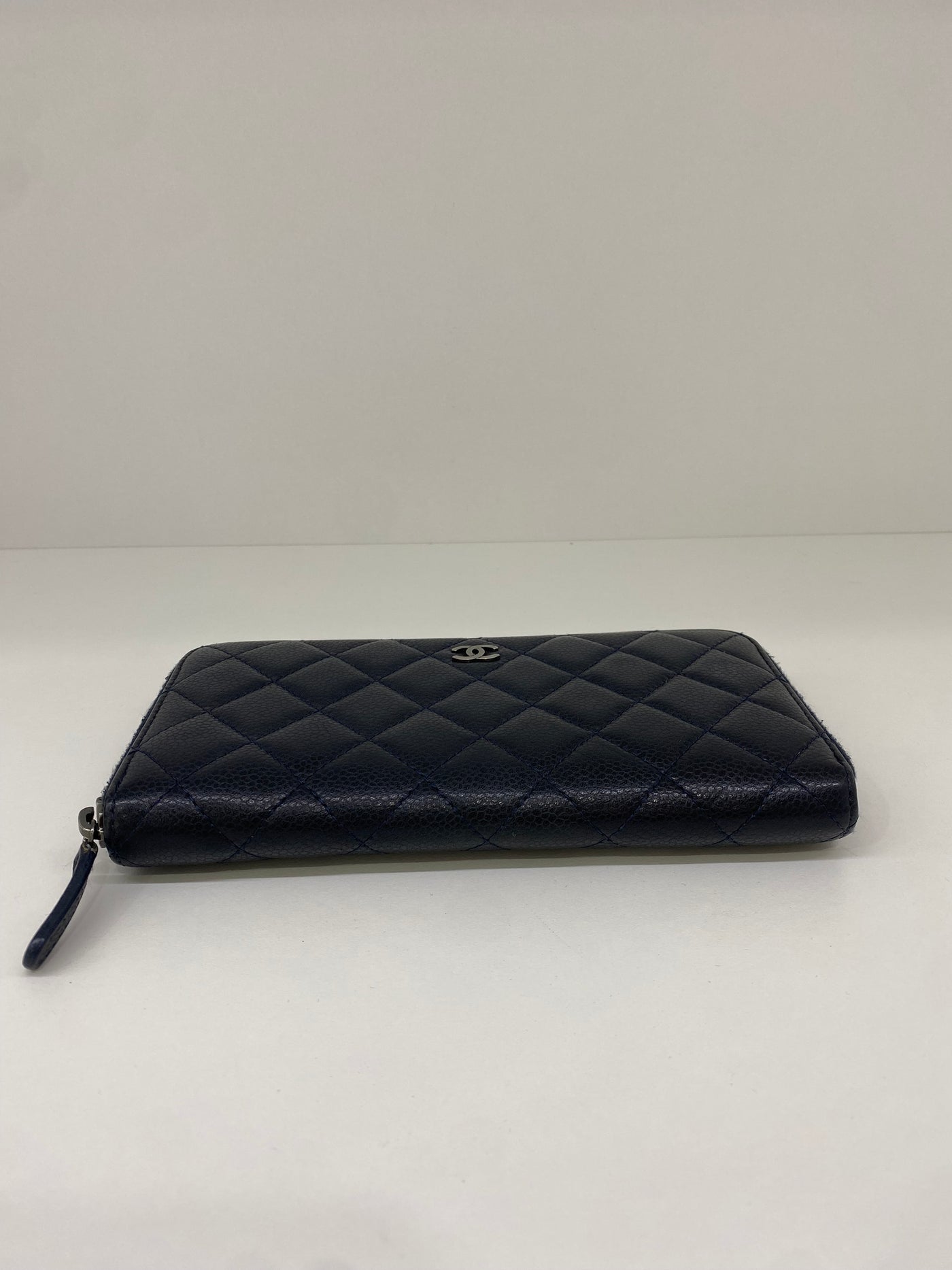 Chanel Wallet Navy Caviar SHW