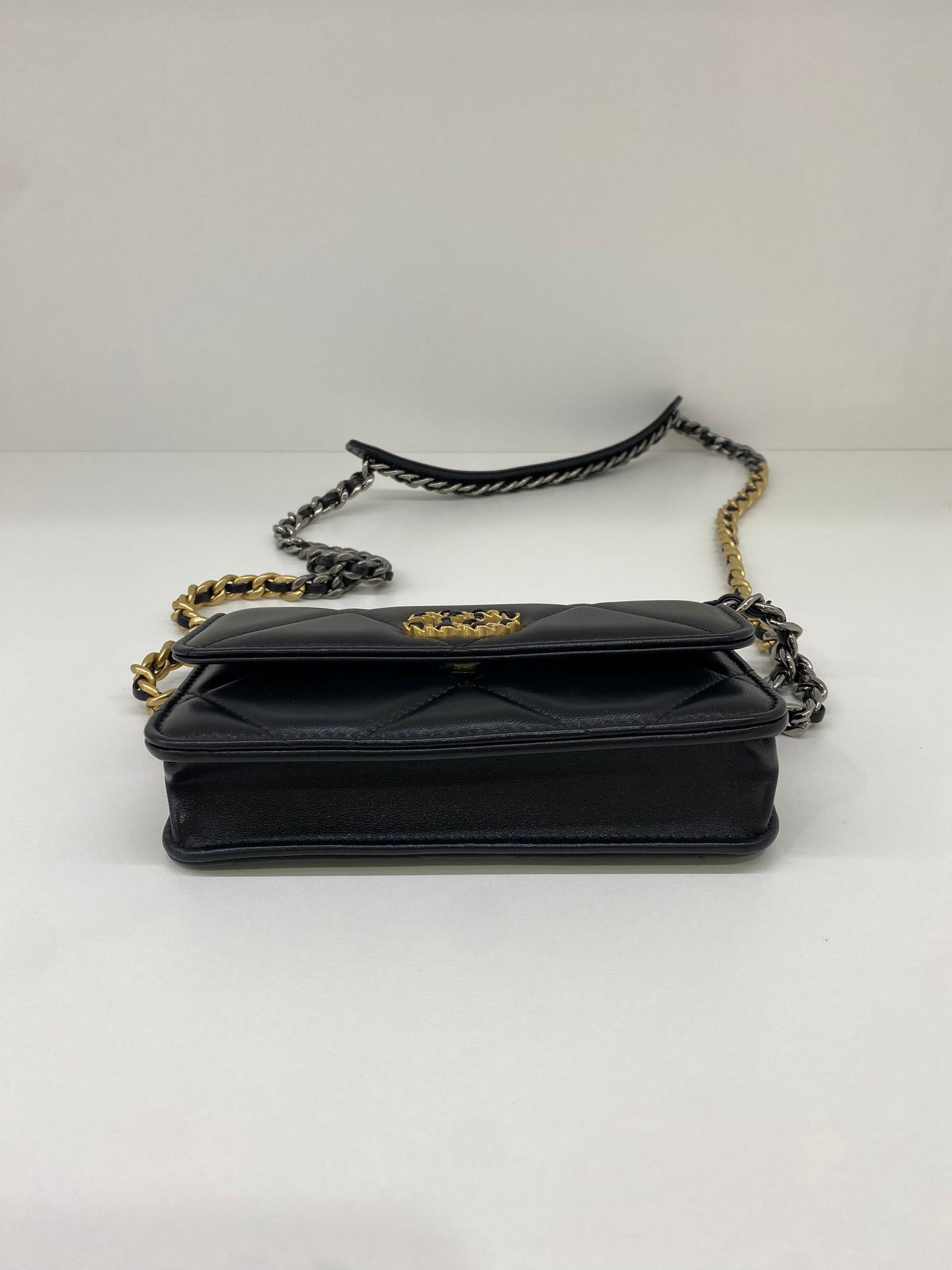 Chanel 19 Mini WOC Black