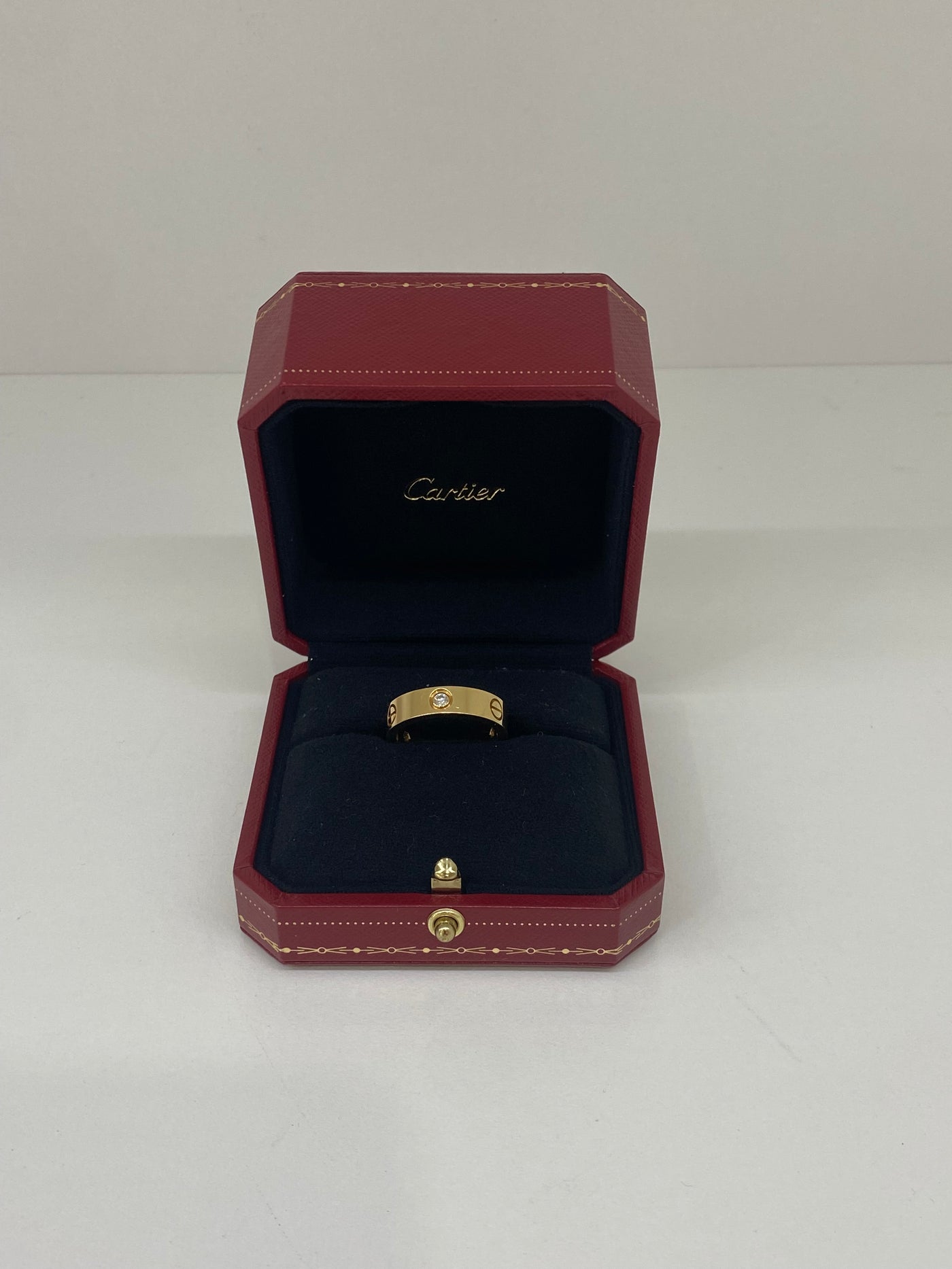 Cartier Love Ring With Diamonds YG Size 59