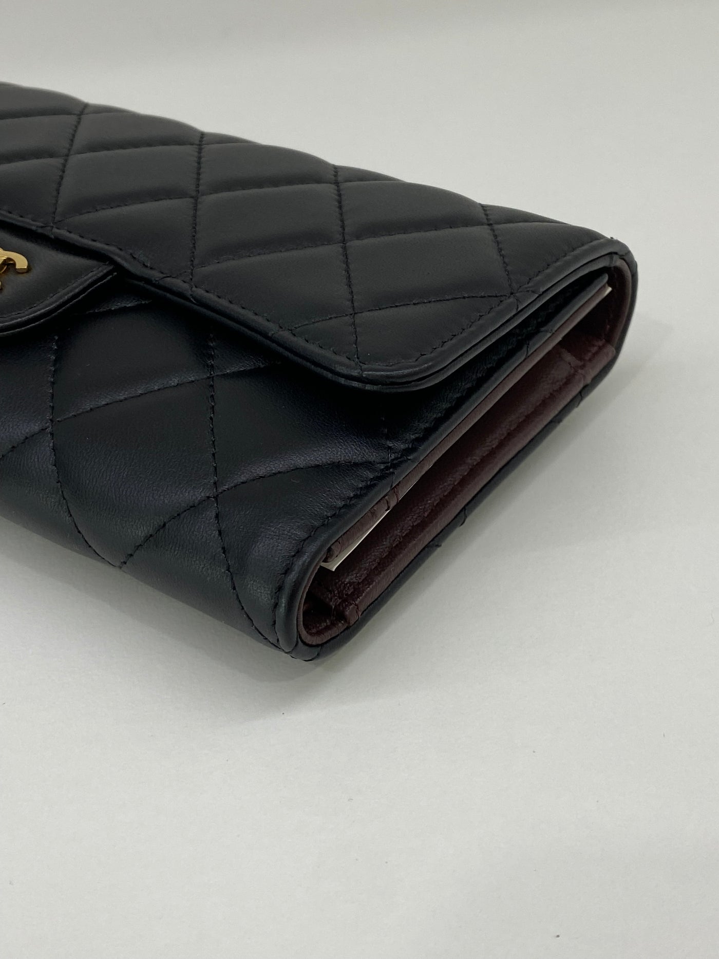 Chanel Classic Flap Wallet Black Lambskin GHW