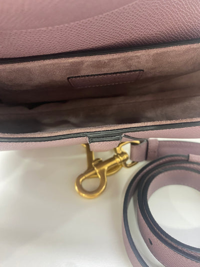 Christian Dior Mini Saddle Purple GHW