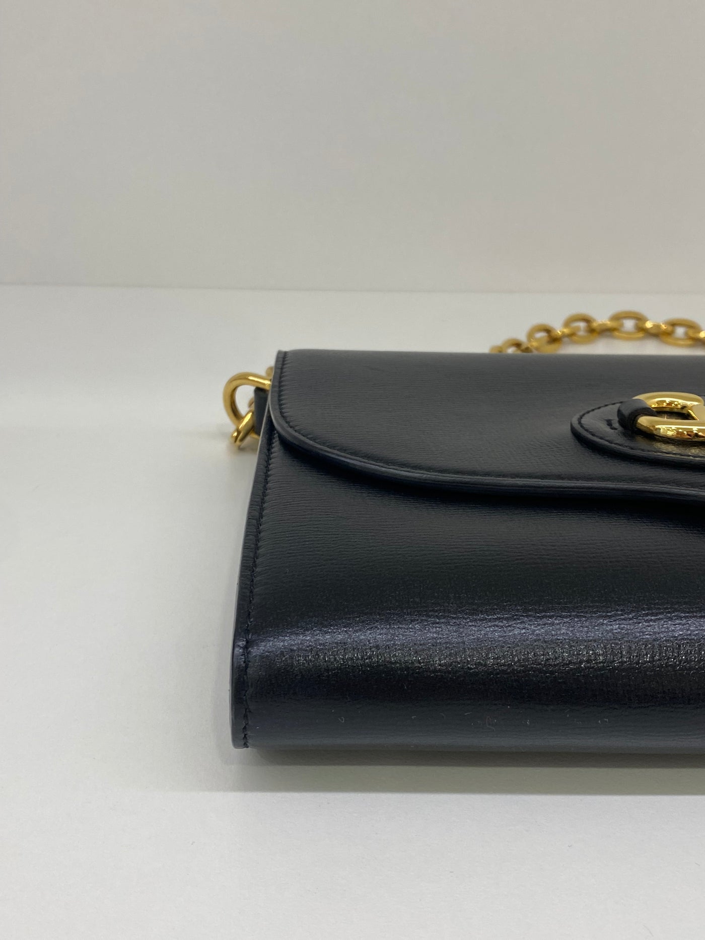 Gucci Horsebit Black Bag GHW