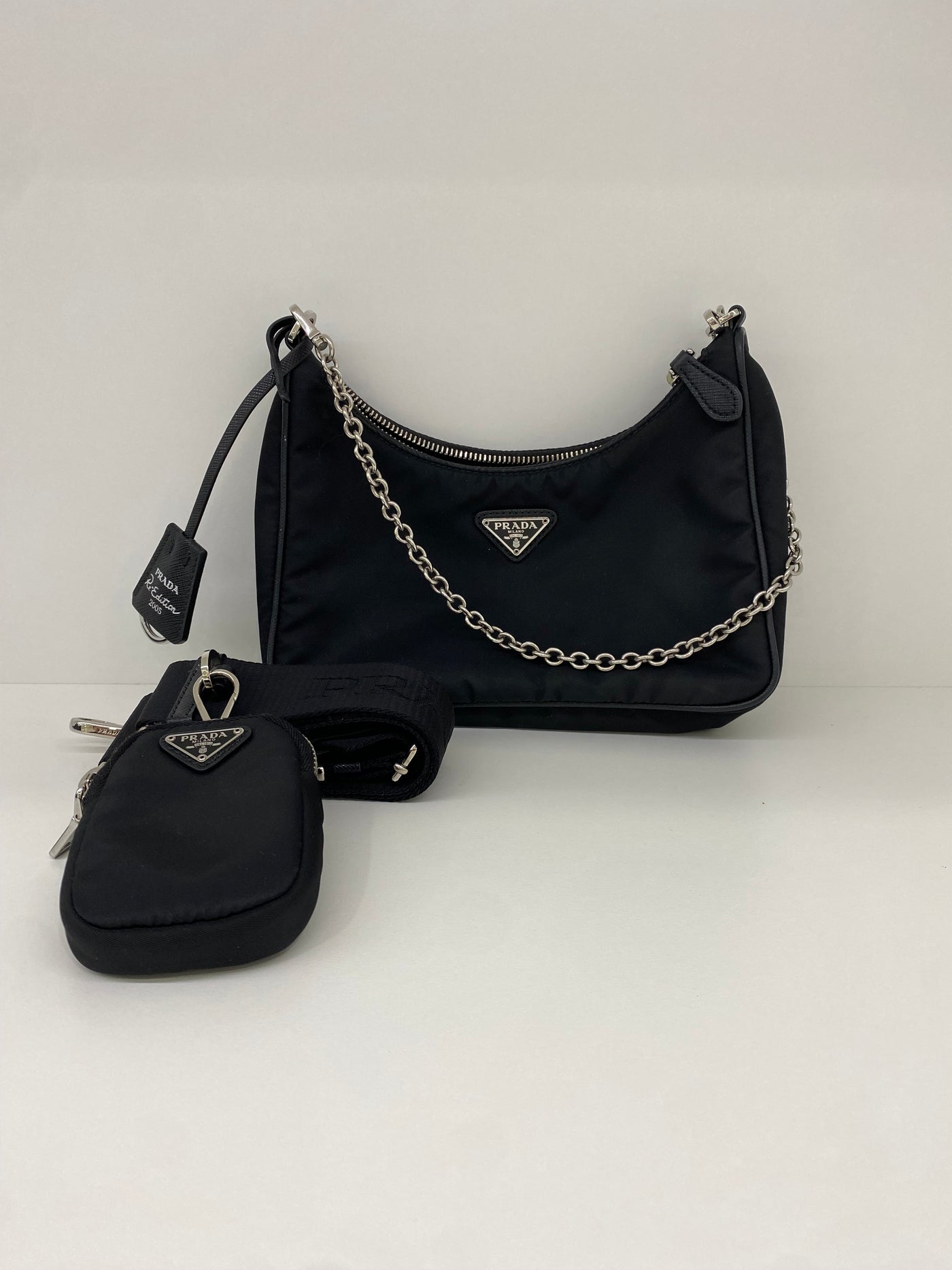 Prada Re-edition Nylon Black SHW