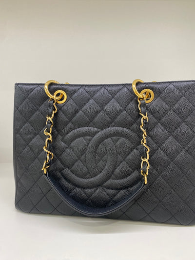 Chanel GST Black Tote GHW