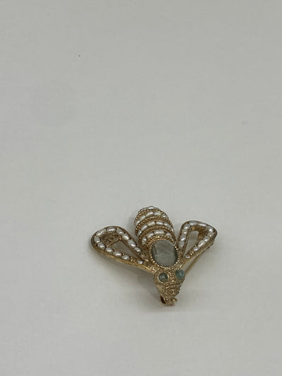 Chanel Pearl Bee Brooch