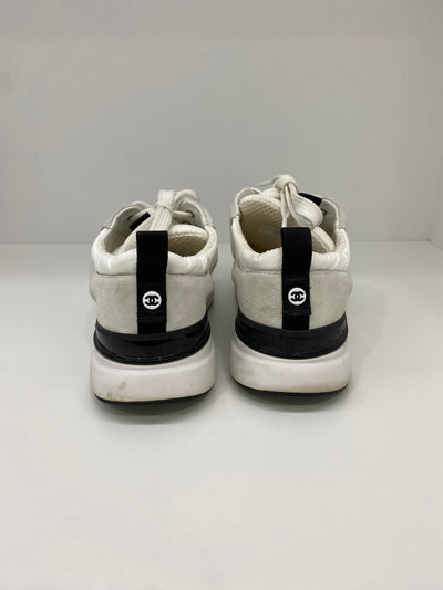 Chanel White & Black Sneakers Size 36.5