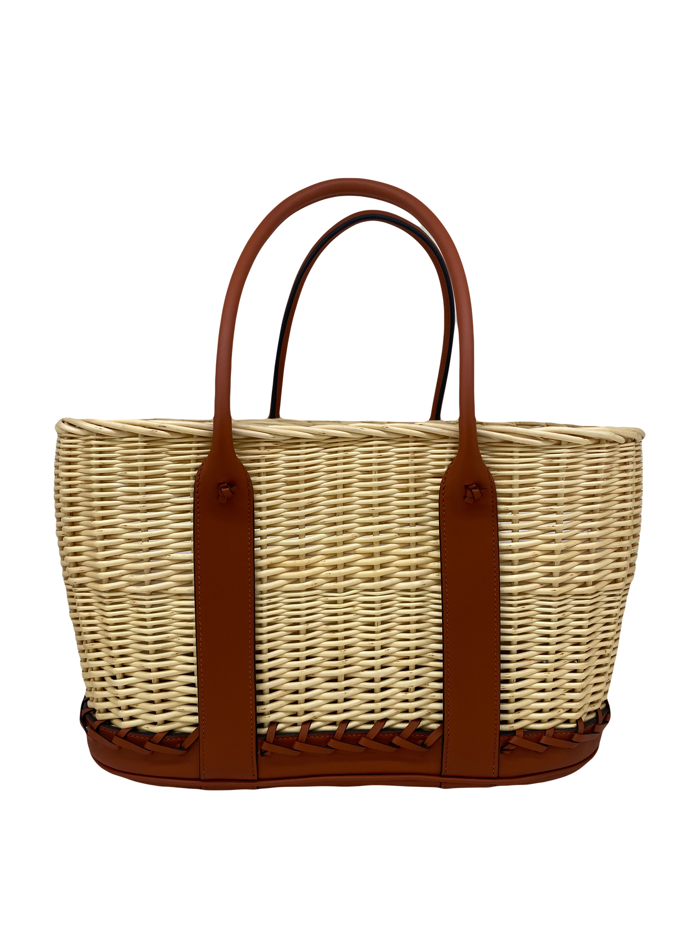 Hermes Picnic Barenia Osier Wicker Bag