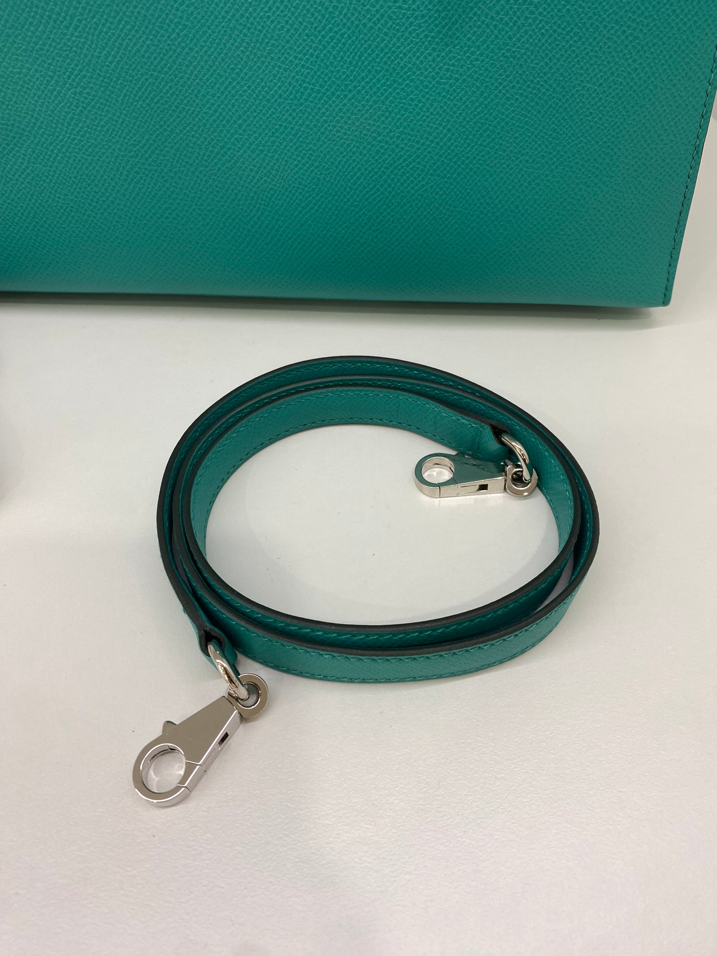 Hermes Kelly Sellier 28 Vert Vertigo D Stamp