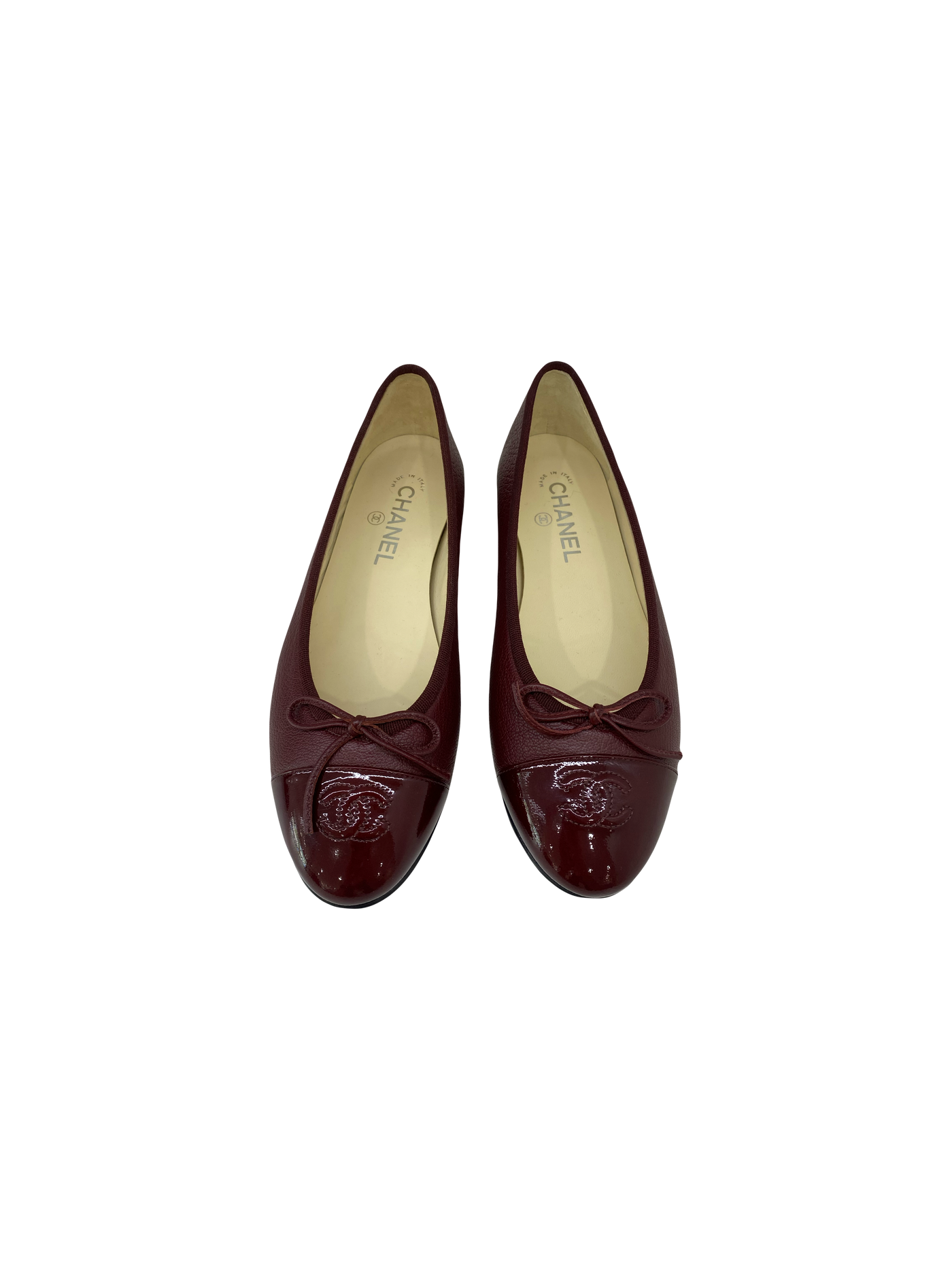 Chanel Ballet Flats Burgundy Size 39.5C