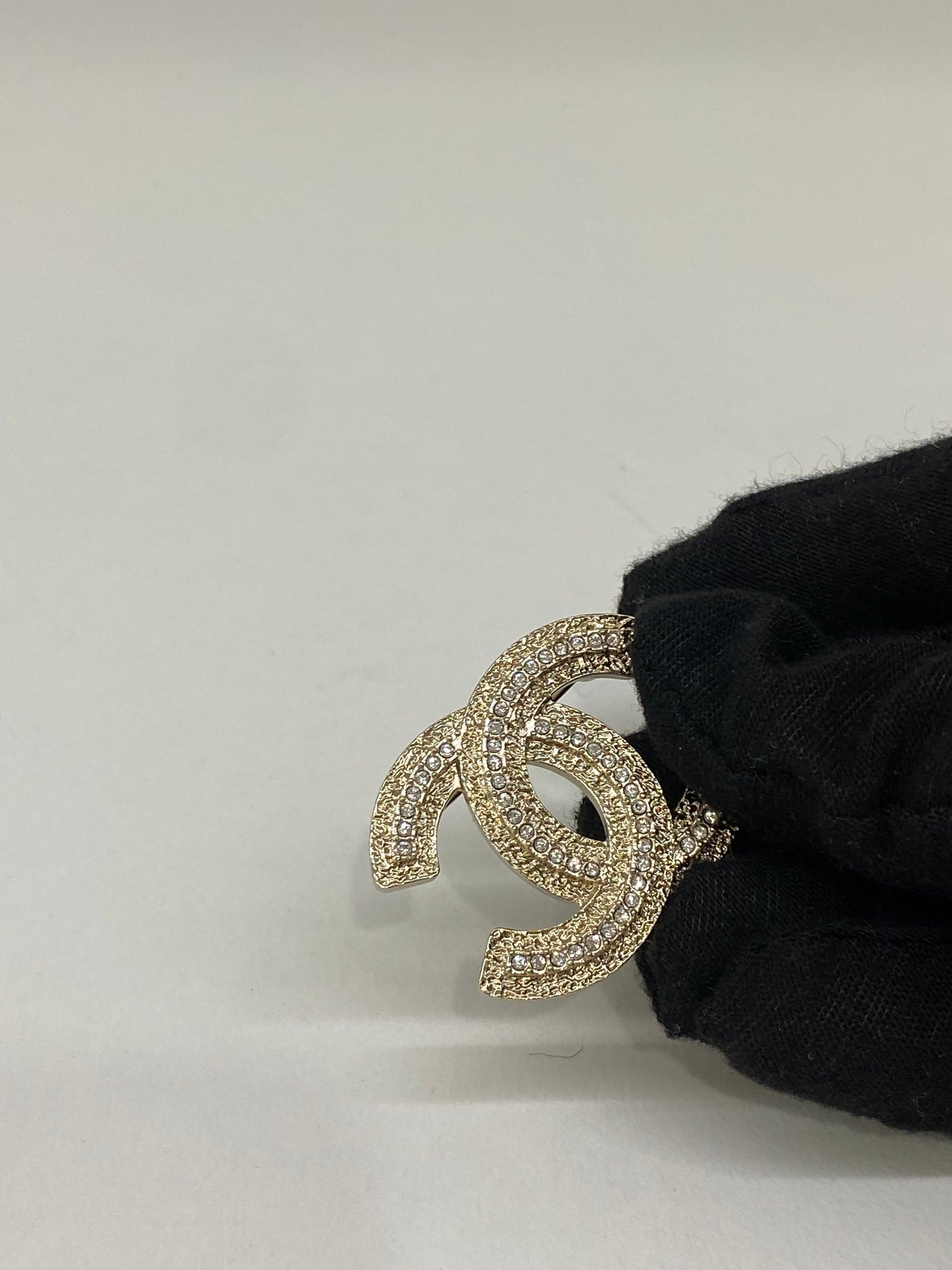 Chanel Brooch CC Diamanté