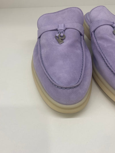 Loro Piana Summer Charm Walk Loafers Lilac Size 41.5