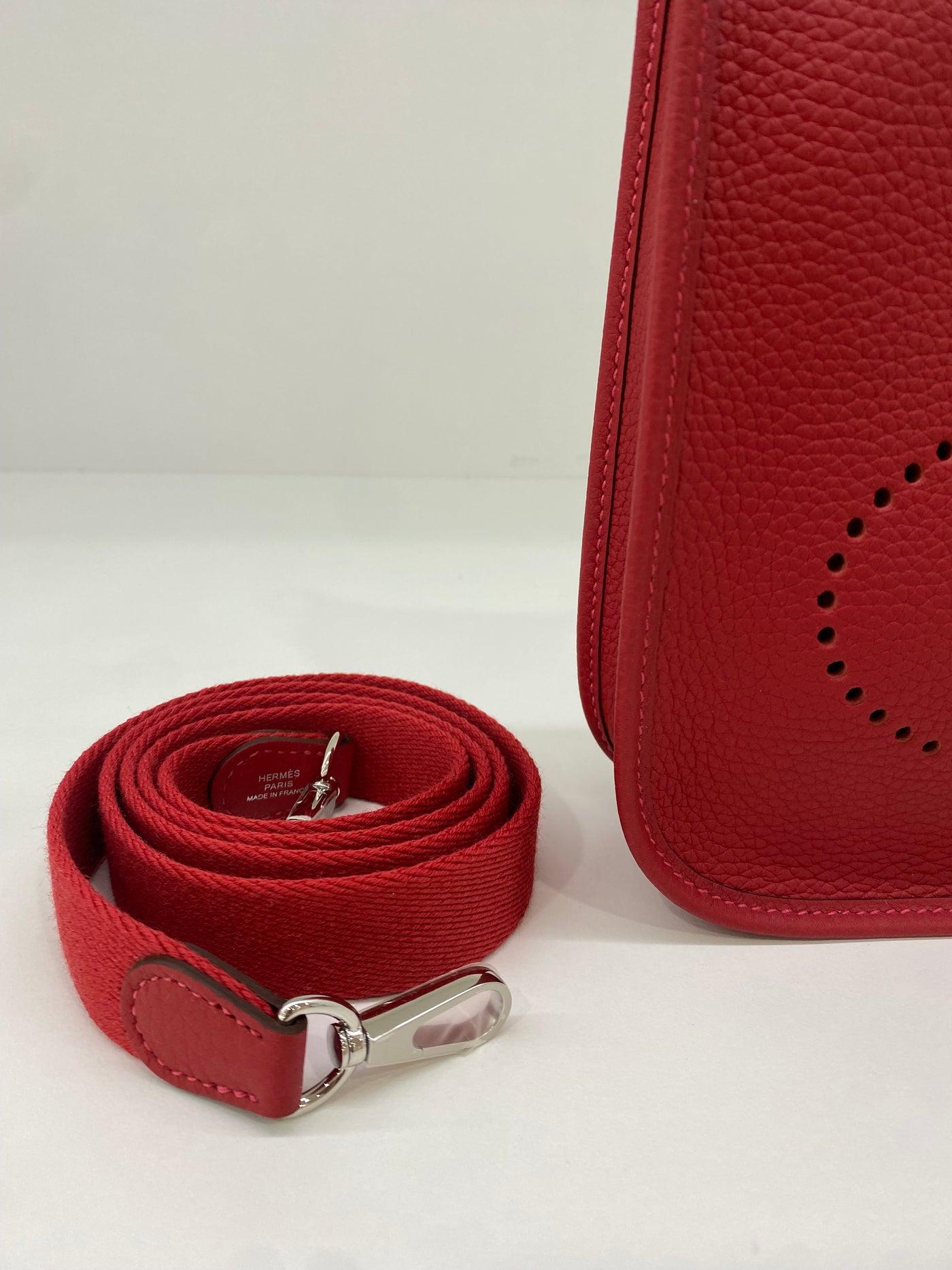 Hermes Mini Evelyn 16 Vermillion/Rouge Vif PHW