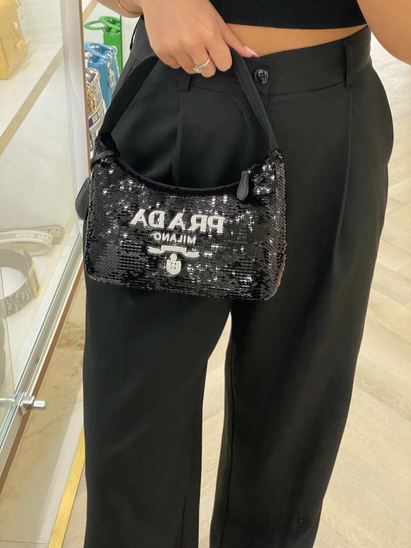 Prada Re Edition Black Sequin