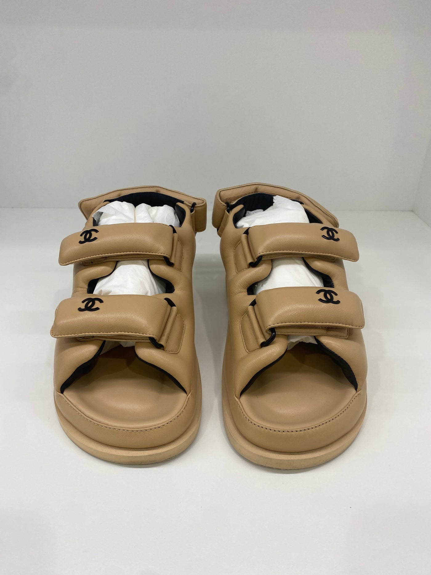 Chanel Dad Sandals Leather size 36C