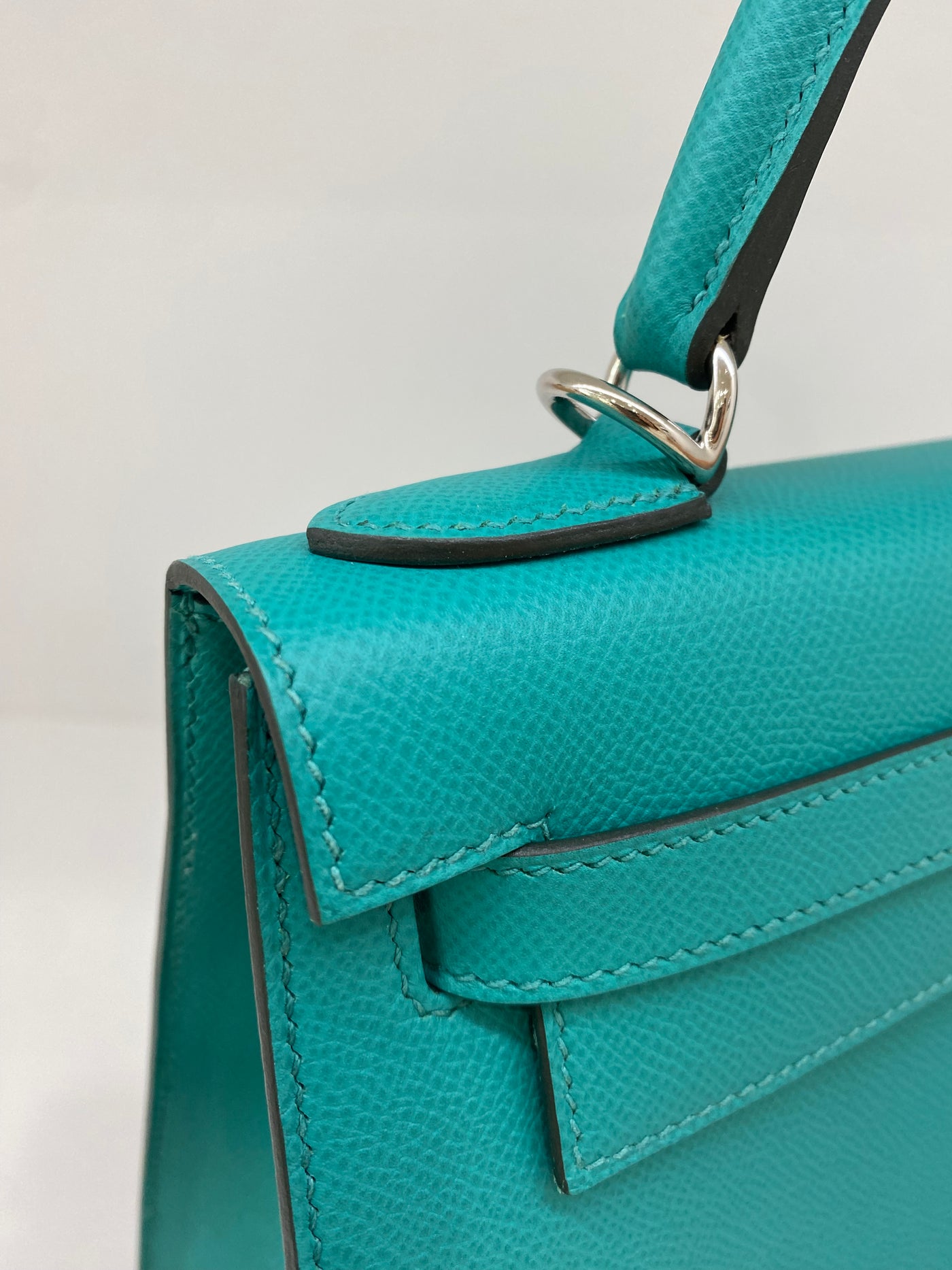 Hermes Kelly Sellier 28 Green PHW