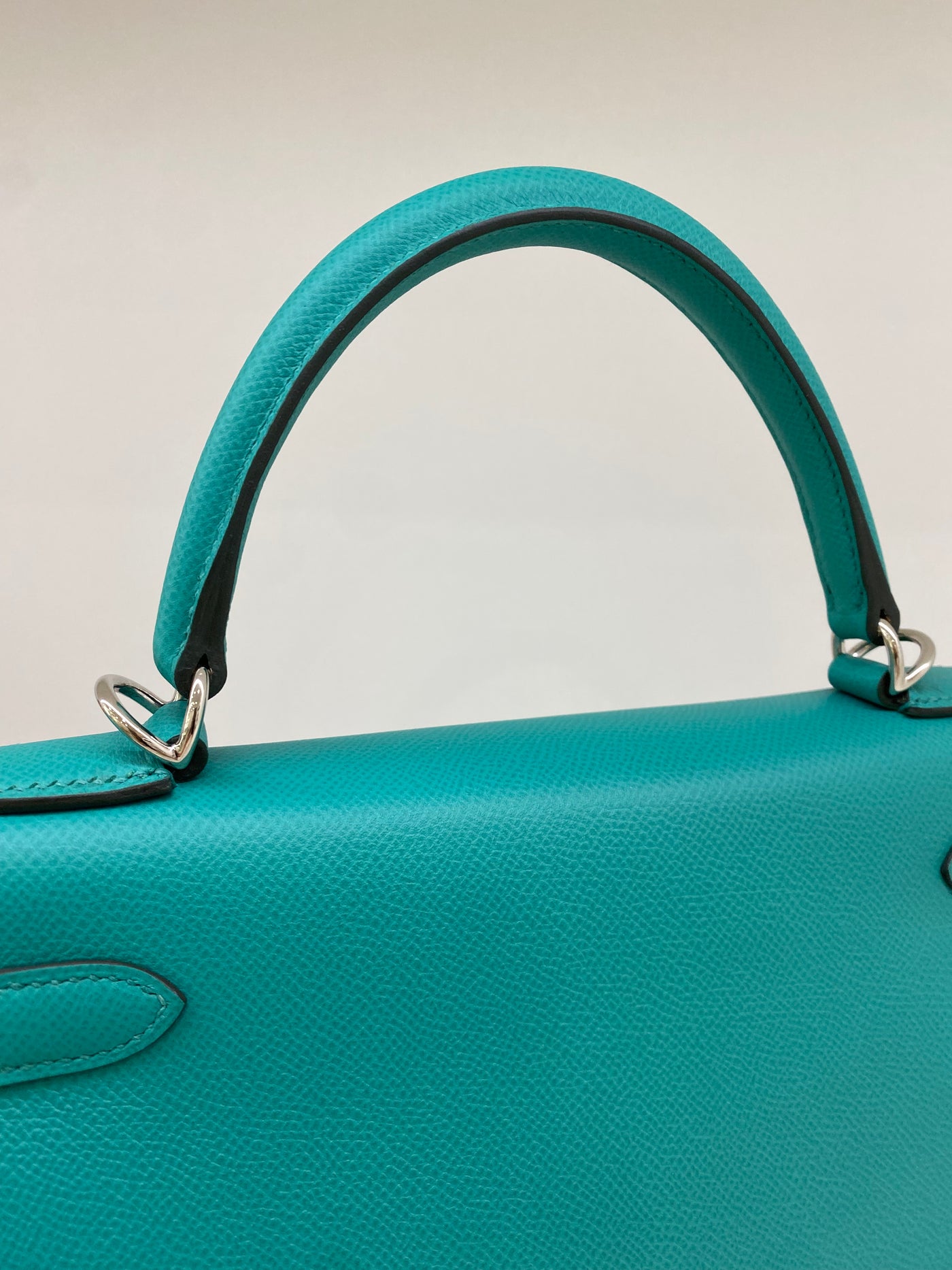 Hermes Kelly Sellier 28 Green PHW