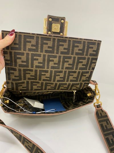 Fendi Baguette Brown Jacquard FF