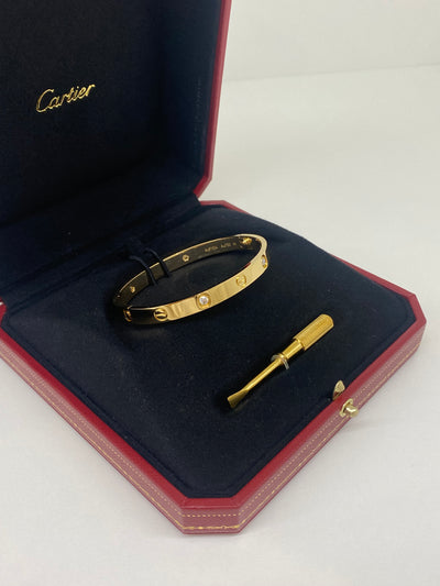 Cartier Love Bracelet YG Size Size 17