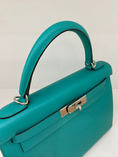 Hermes Kelly Sellier 28 Green PHW