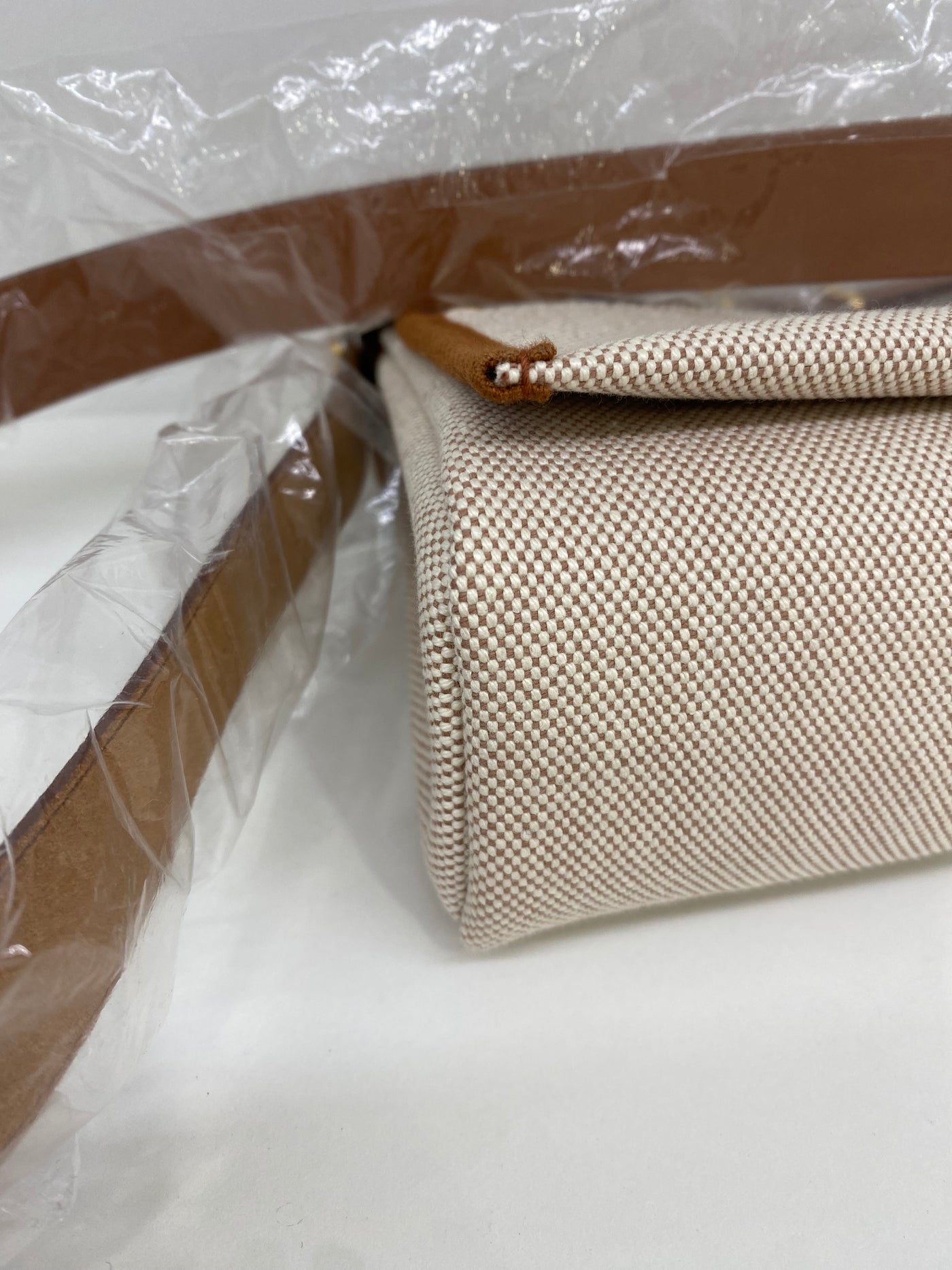 Hermes Mini Herbag 20 Gold/Canvas GHW