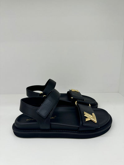 Louis Vuitton Dad Sandals Black Size 37