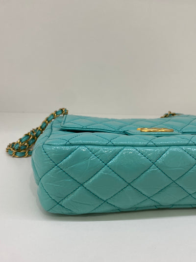 Chanel Hobo Chain Shoulder Bag Blue GHW