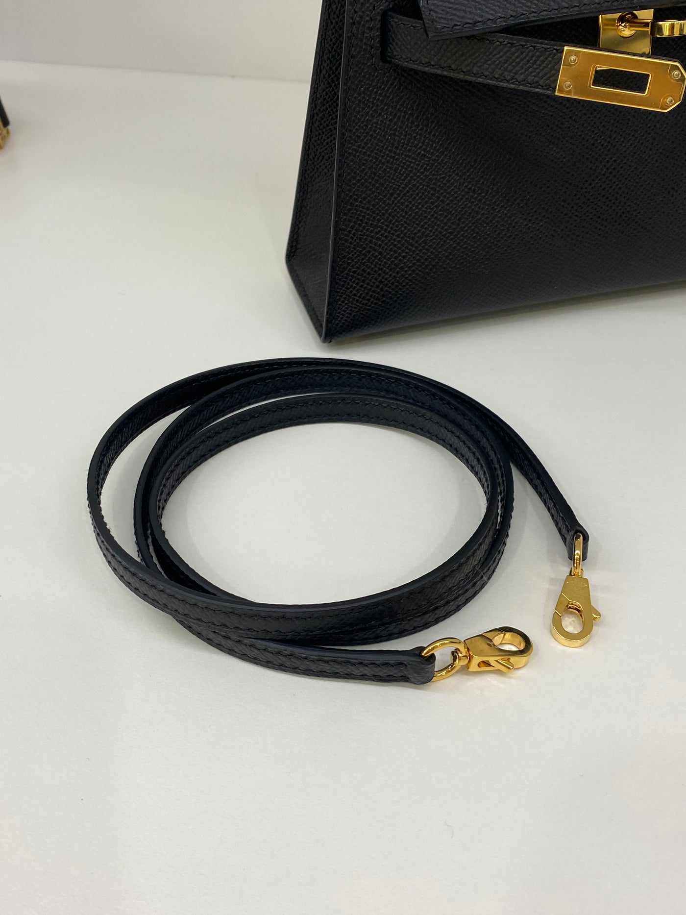 Hermes Mini Kelly Black GHW