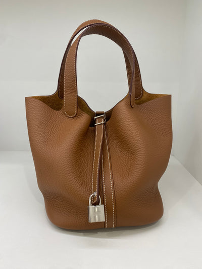 Hermes Picotin 22 Gold PHW