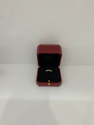 Cartier Love Ring Wedding Band YG Size 59