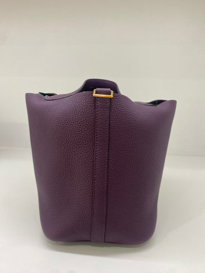 Hermes Picotin 18 Cassis GHW