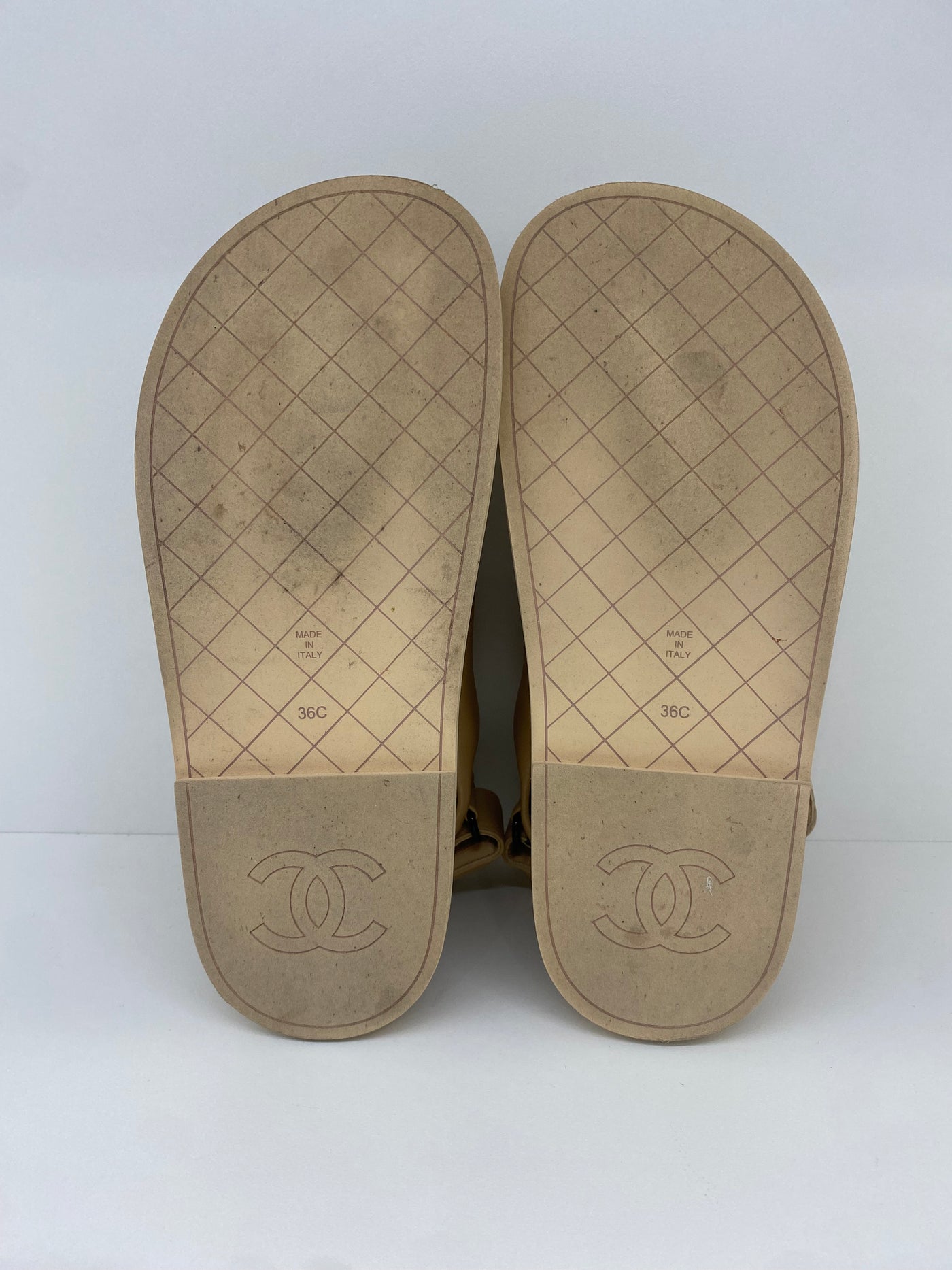 Chanel Dad Sandals Leather size 36C