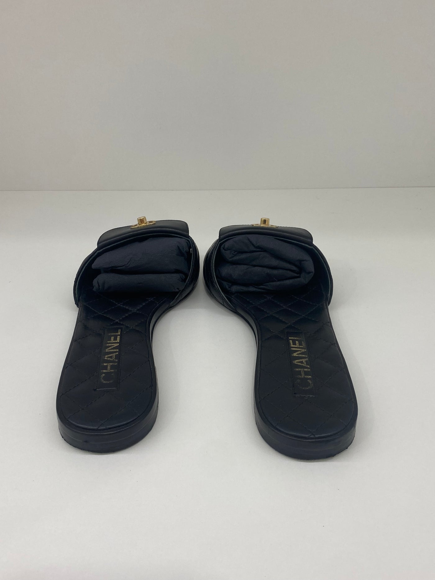 Chanel Turnlock Slides Size 39C