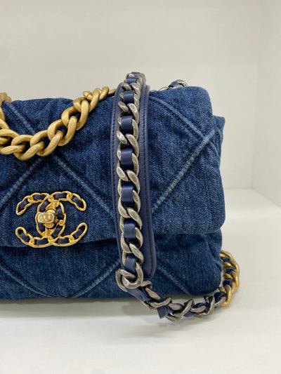 Chanel 19 Bag Small Denim