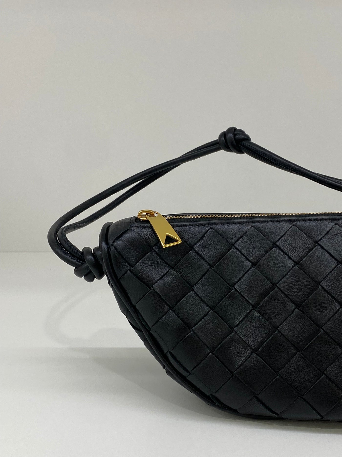 Bottega Veneta Gemellini Pouch Black GHW