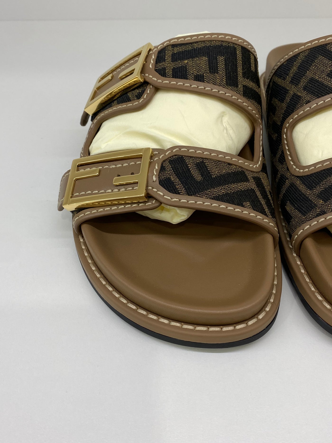 Fendi Feel Slides Monogram Size 38.5