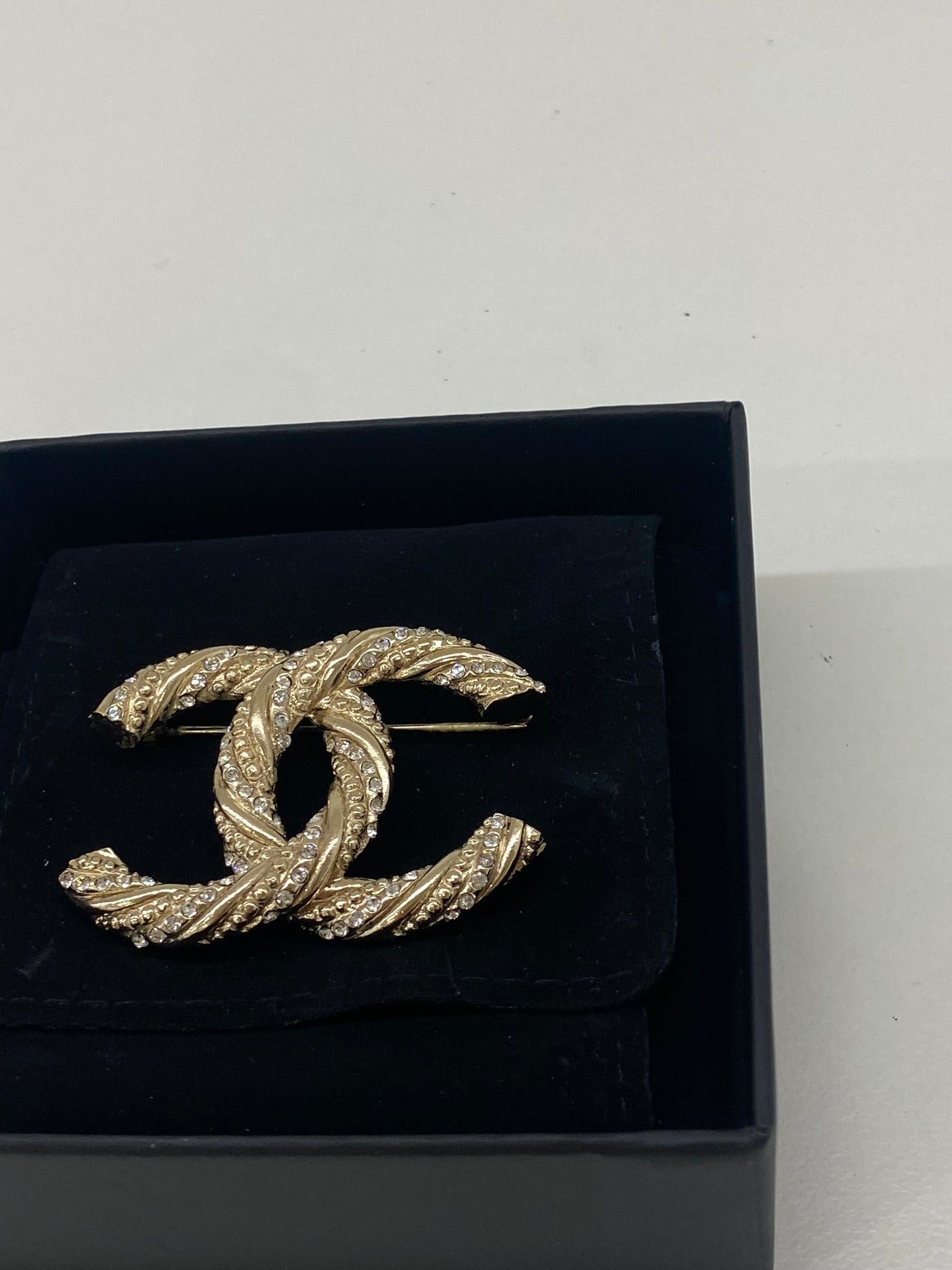 Chanel CC Diamonte Brooch