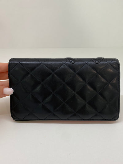 Chanel Long Flap Wallet - Pink Inside