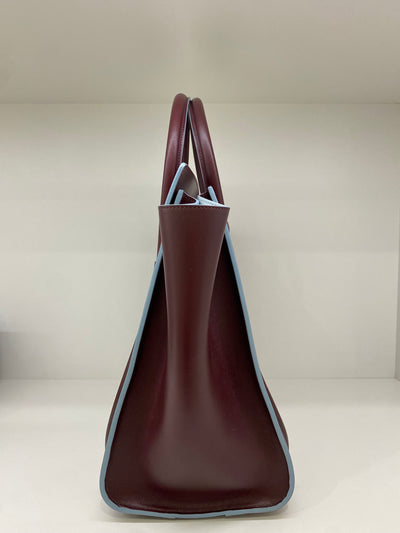 Celine Luggage Bag Burgundy