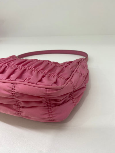 Prada Re-edition 2005 Ruched Pink