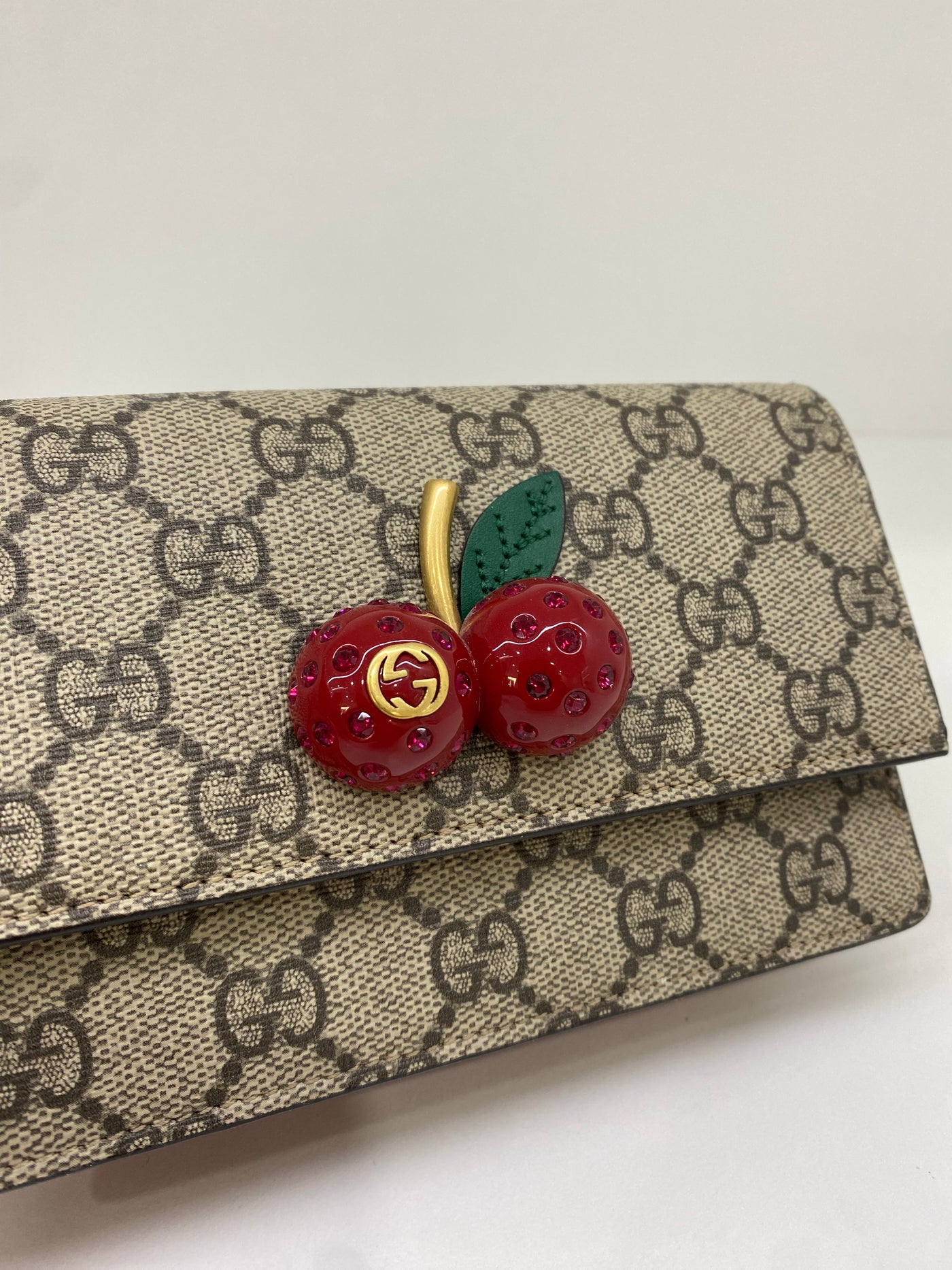 Gucci Cherry Monogram WOC