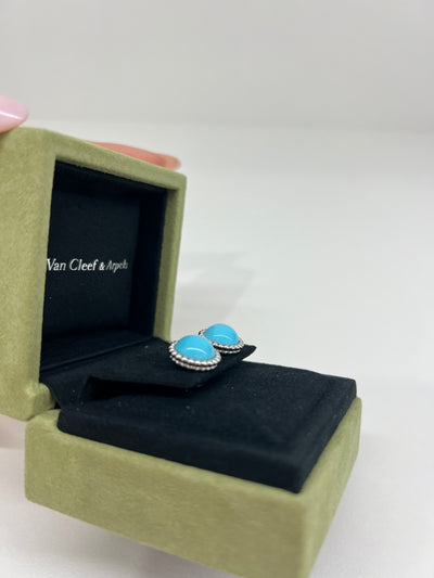 Van Cleef Arpels Turquoise WG Earrings