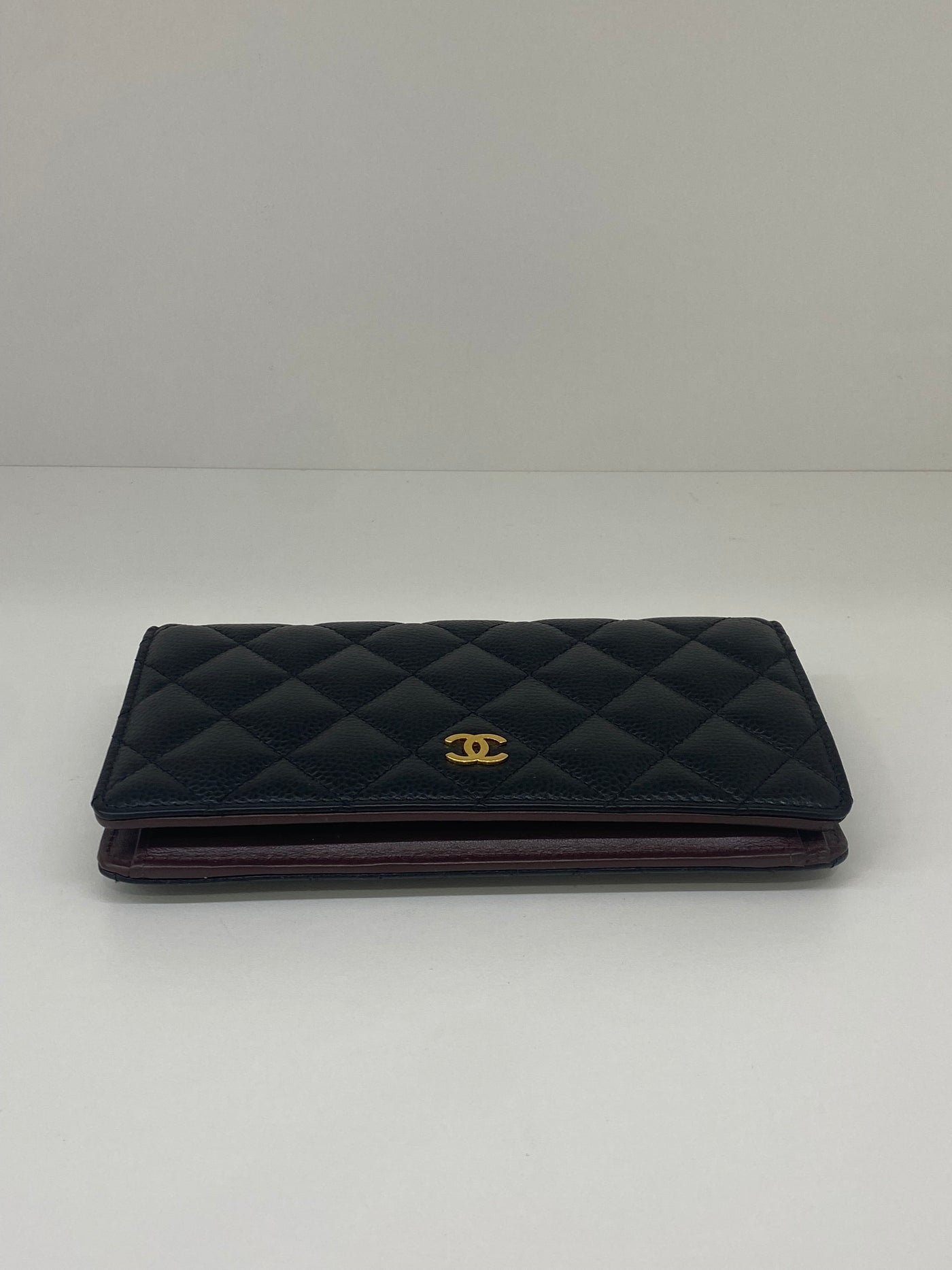 Chanel Classic Flap Wallet Black Caviar GHW