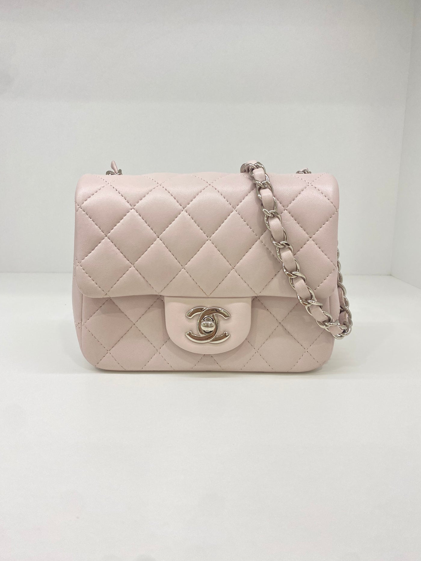 Chanel Classic Flap Square Mini Lilac SHW